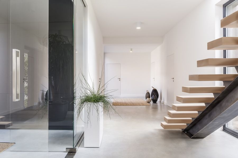 High-end home space with seamless finishes